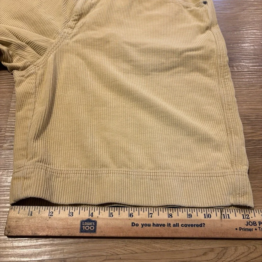 VTG Tommy Bahama Relax Corduroy Shorts Men's 36 Fits 35x9 Tan Silk Cotton Blend